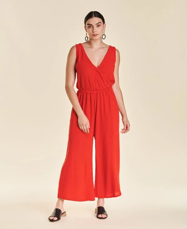 Jumpsuit holgado sin mangas Leonora