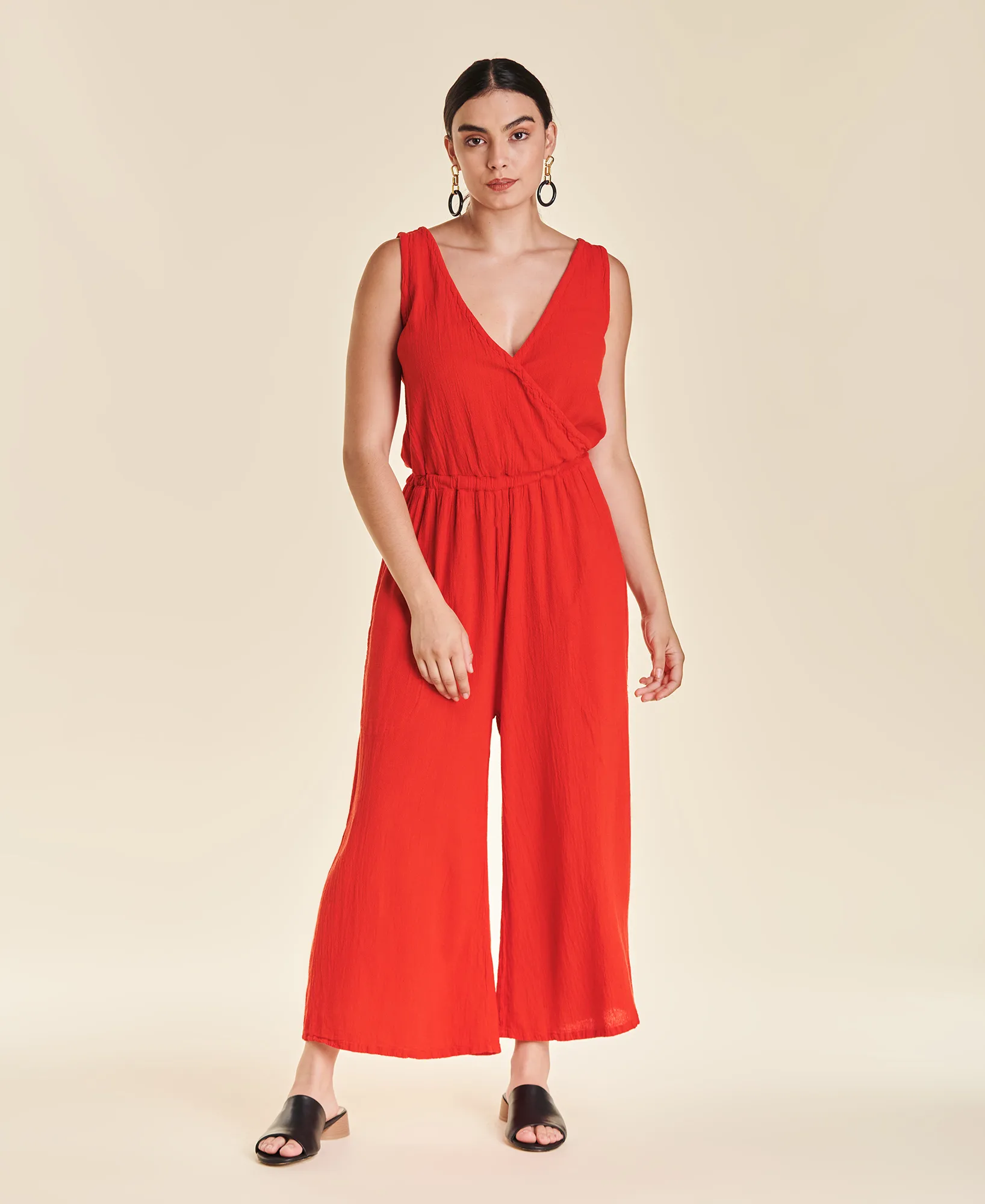 Jumpsuit holgado sin mangas Leonora