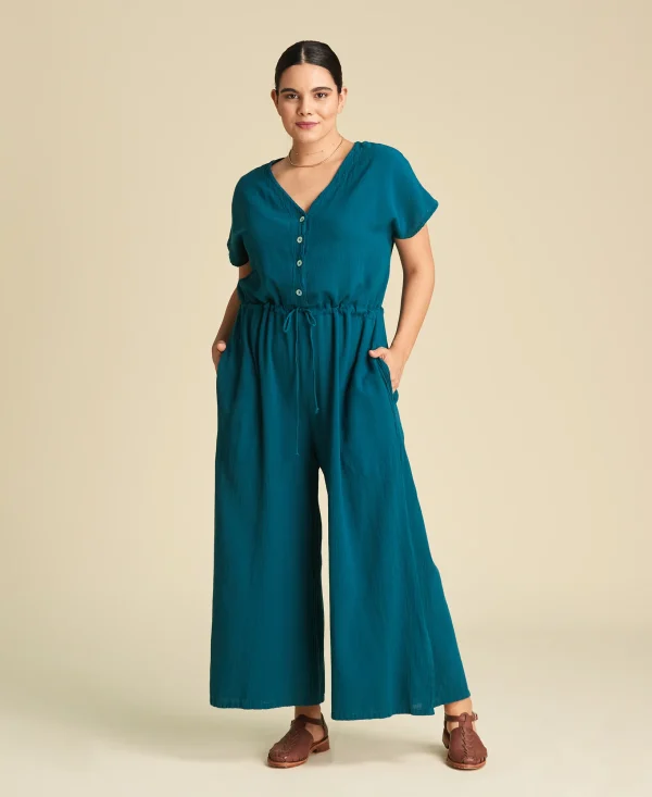 mono jumpsuit largo de algodon Mina