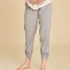 Pantalón de algodón al tobillo Zoey color gris claro Nickel