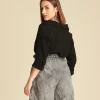 Camisa básica de algodón Josephine Black