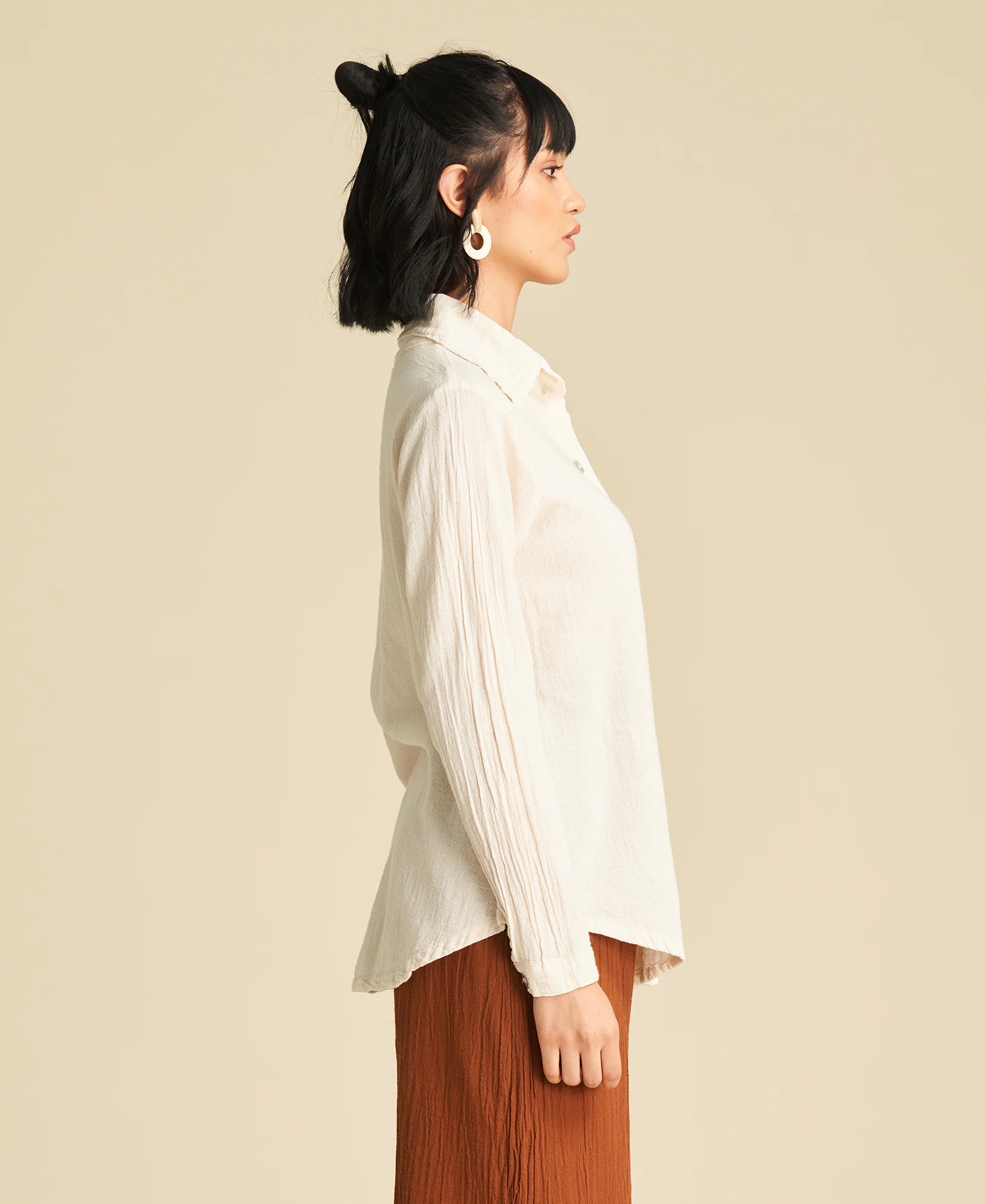 Camisa básica de algodón Josephine Bone