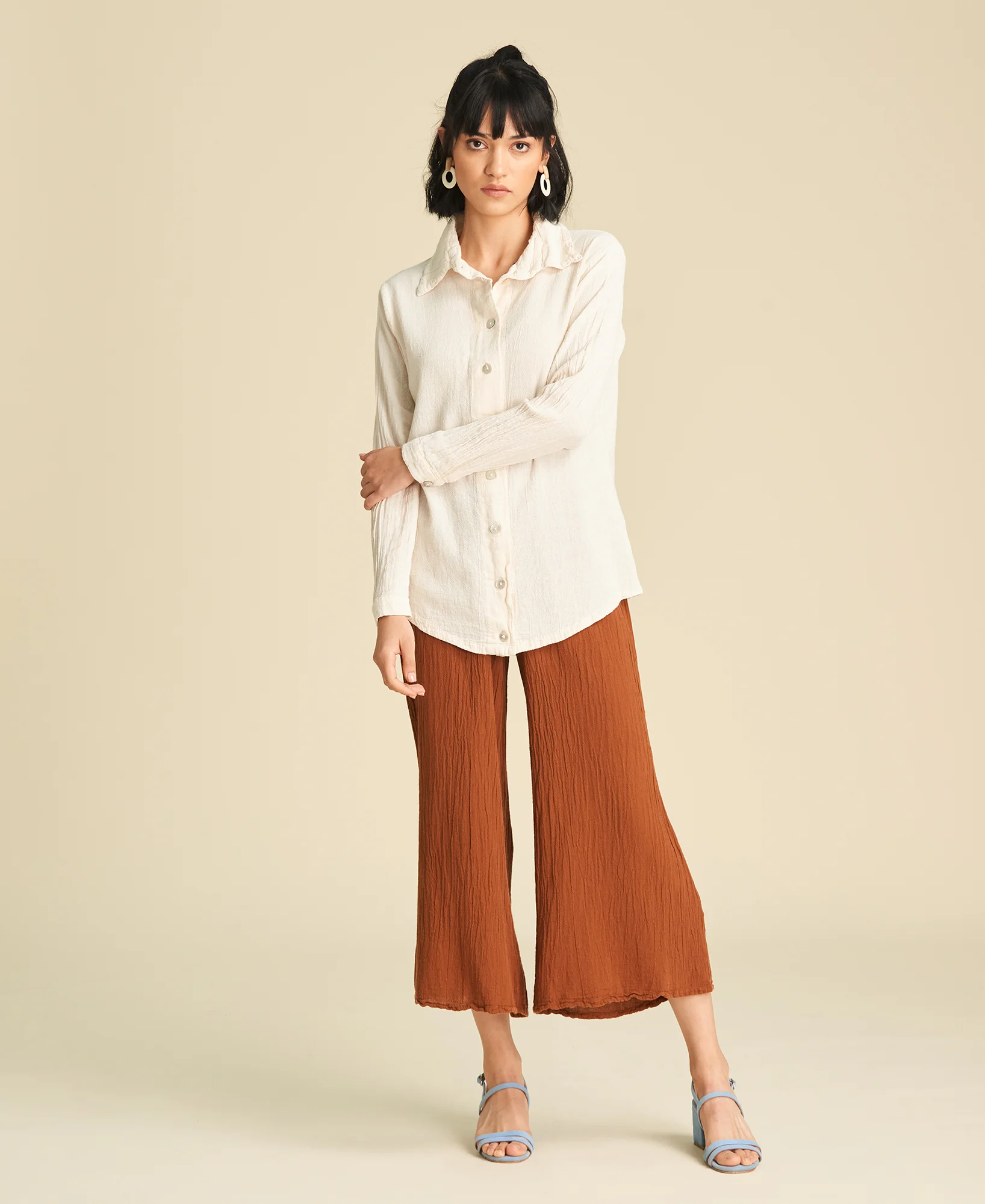 Camisa básica de algodón Josephine Bone