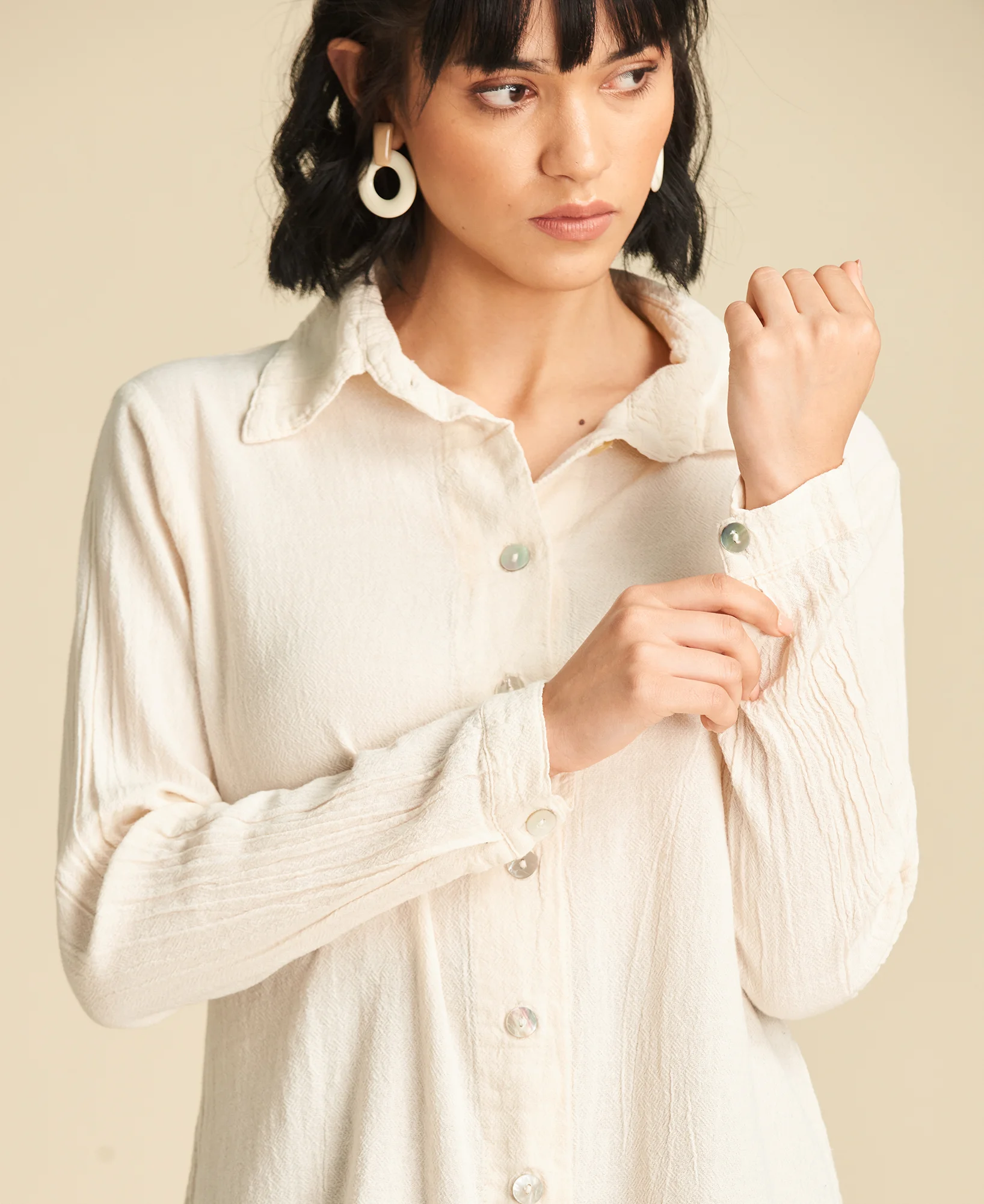Camisa básica de algodón Josephine Bone