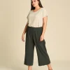 Pantalon capri Paula color Juniper