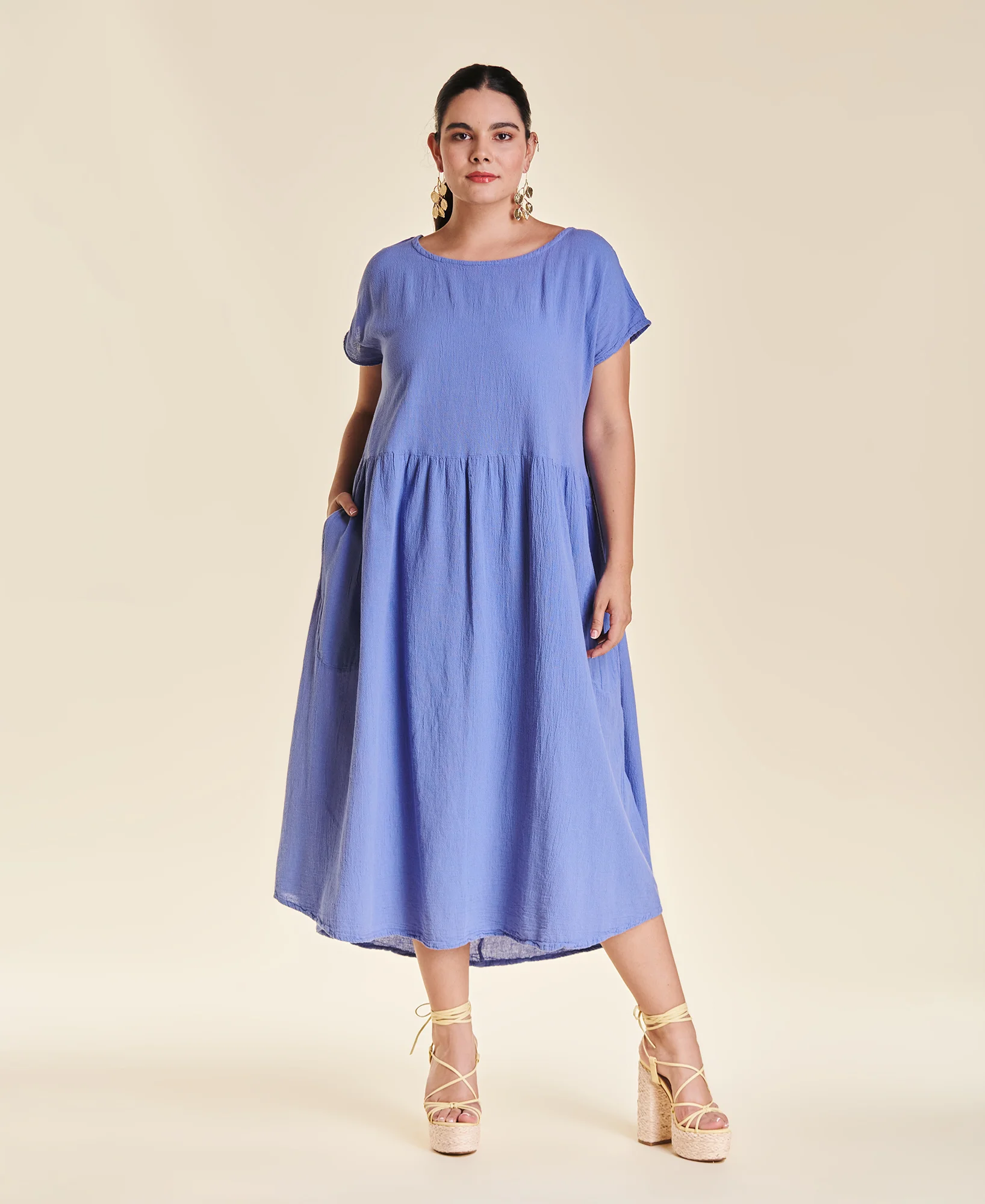 vestido de manta oversize Alba